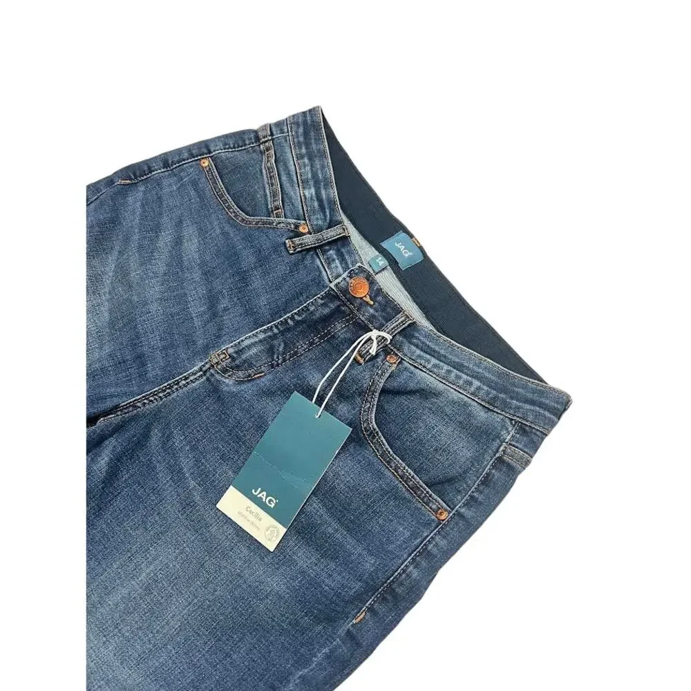 NWT! Jag Jeans Women's‎ Cecilia Mid Rise Skinny Jeans BLUE 14